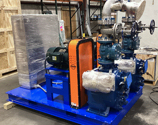 Industrial Duplex Pump Skid System with Stainless Steel Piping and Controls